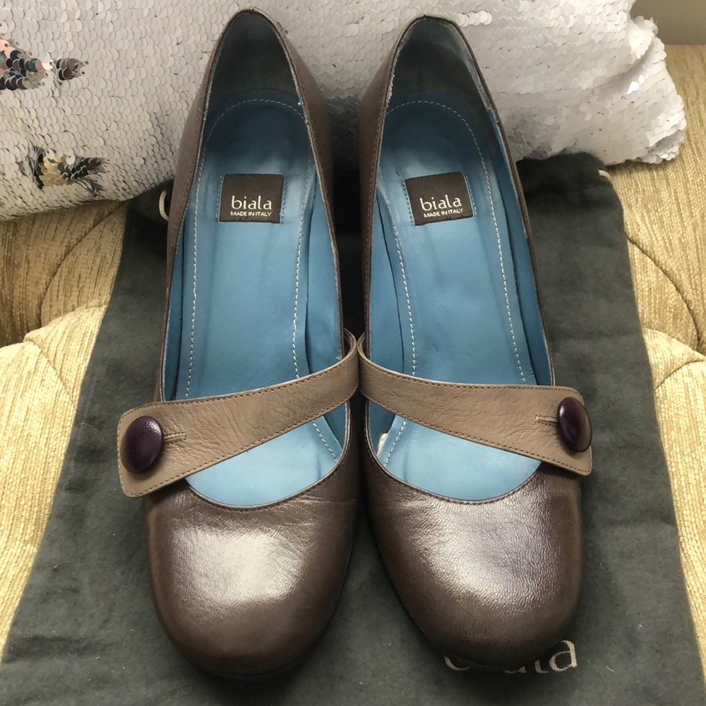 Biala purple and grey wedges - Picture 2 of 5